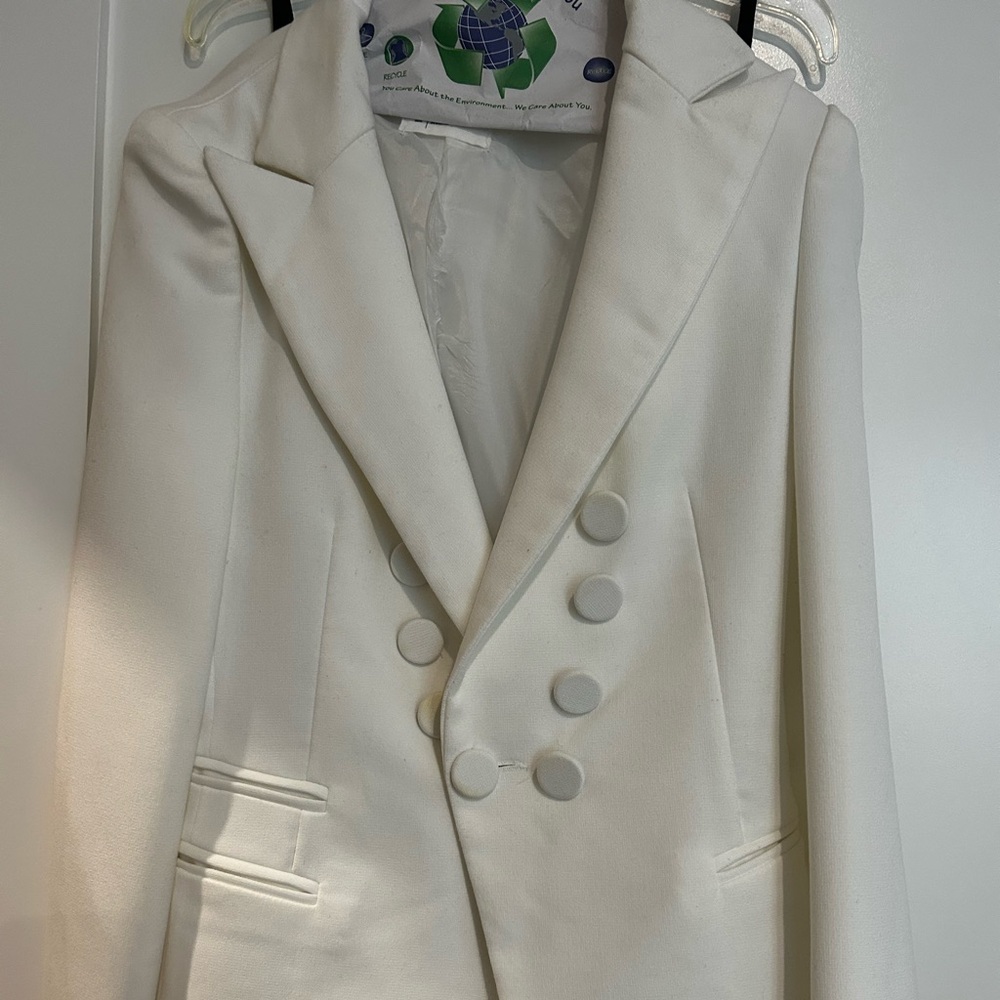 white blazer
